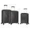 Комплект чемоданов 35203 черный Snowball (Франция)
