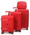 Комплект чемоданов 21204 красный Snowball (Франция)
