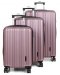 Комплект валіз Worldline 623 рожевий Airtex (Франція)