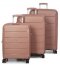 Комплект валіз 646 пудровий Airtex (Франція)