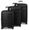 Комплект валіз 646 чорний Airtex (Франція)