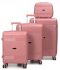 Комплект валіз 21204 рожевий Snowball (Франція)