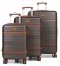 Комплект валіз Worldline 629 коричневий Airtex (Франція)