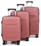 Комплект чемоданов 282 пудровый Airtex (Франция)