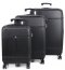 Комплект чемоданов 52303 черный Snowball (Франция)