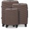 Комплект чемоданов PHX01 2.0 brown WINGS (Польша)