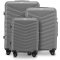 Комплект чемоданов PHX01 2.0 grey WINGS (Польша)
