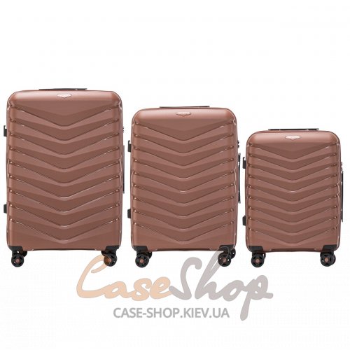 Комплект валіз PHX01 сoffee WINGS (Польща)
