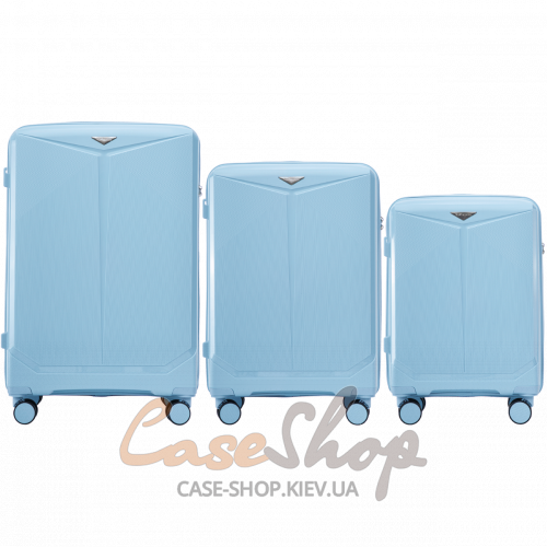 Комплект валіз CKT01 light blue WINGS (Польща)