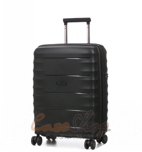 Валіза мала 4 колеса 242B/S чорна Airtex (Франція)