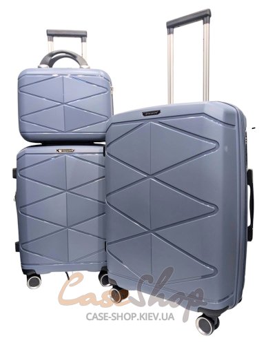 Комплект валіз Madisson 51304(3) сірий Snowball (Франція)