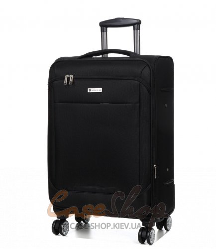 Чемодан средний 4 колеса Worldline 621/M черный Airtex (Франция)