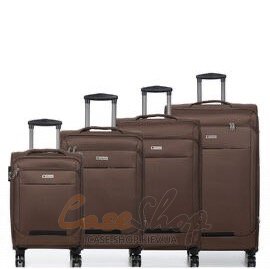 Комплект валіз Worldline 621(4) коричнева Airtex (Франція)