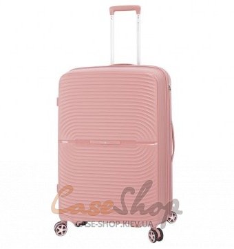 Чемодан большой 4 колеса 40903/L розовое золото Snowball (Франция)