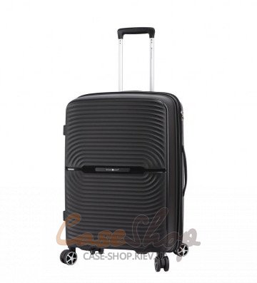 Валіза середня 4 колеса 40903/M чорна Snowball (Франція)