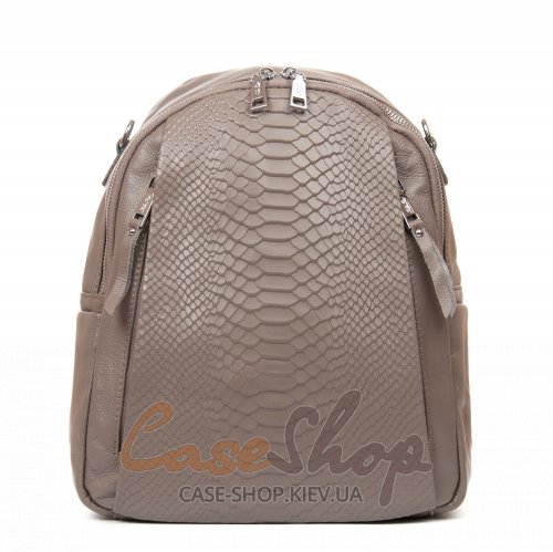 Сумка-рюкзак кожаная 8907 beige