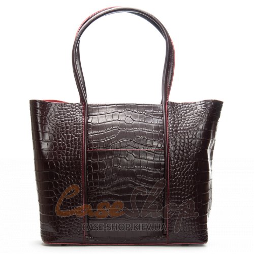 Сумка кожаная 00109 bordo