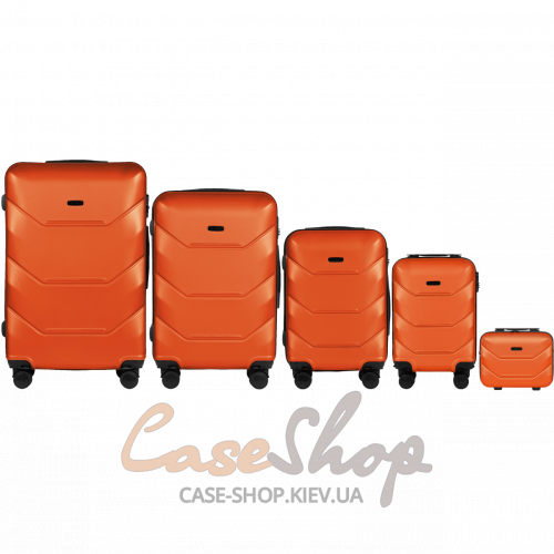 Комплект чемоданов 149 оранжевый WINGS (Польша)