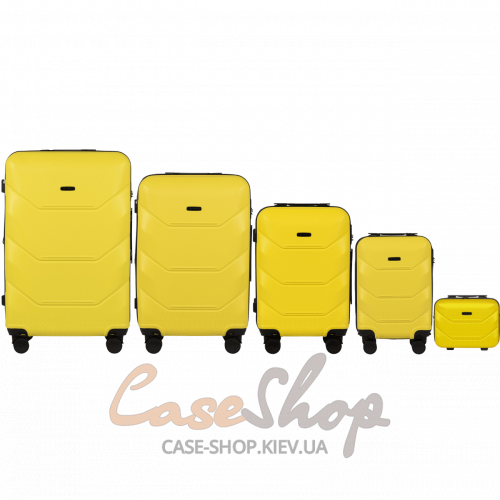 Комплект валіз 149 желтый WINGS (Польща)