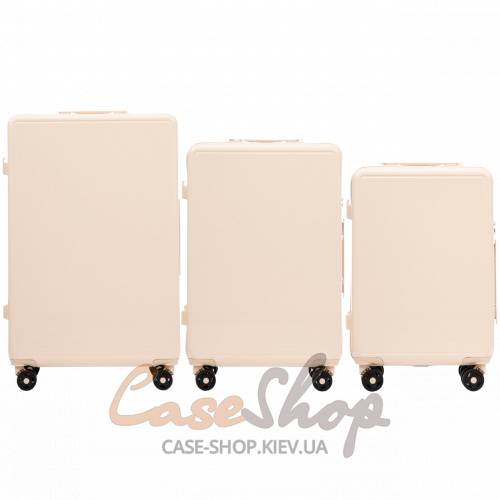 Комплект валіз BNT01 молочний WINGS (Польща)