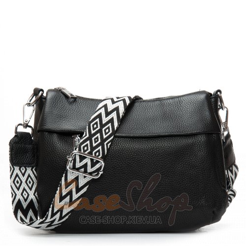 Сумка кожаная 6001 black