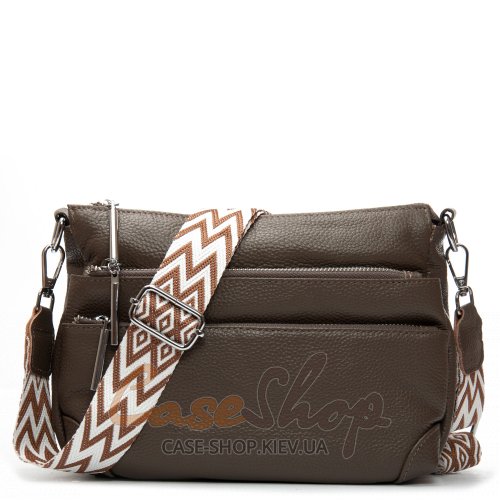 Сумка шкіряна 8269  dark haki