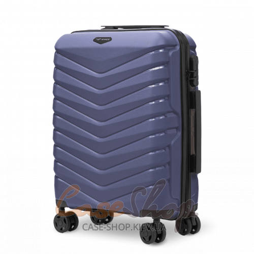 Чемодан малый 4 колеса PHX01/S 2.0 navy blue WINGS (Польша)