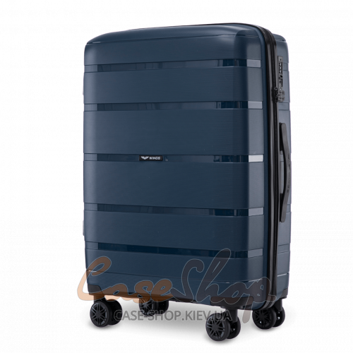 Валіза середня 4 колеса HWF01/M 2.0 blue WINGS (Польща)
