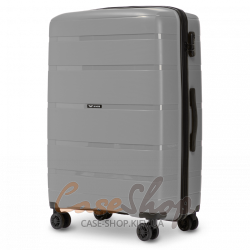 Валіза велика 4 колеса HWF01/L 2.0 grey WINGS (Польща)