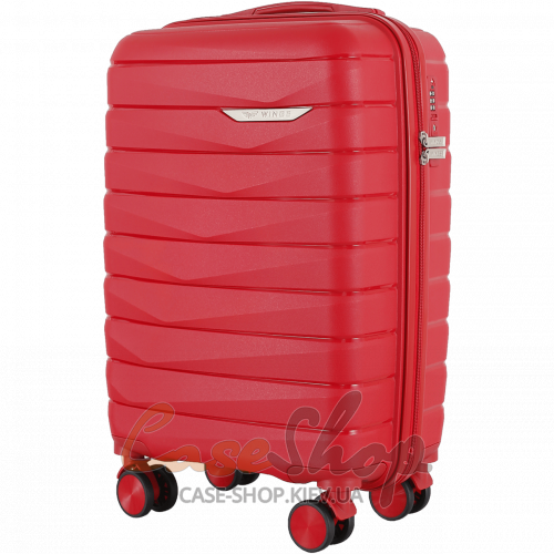 Валіза мала 4 колеса DQZ01/S wine red WINGS (Польща)