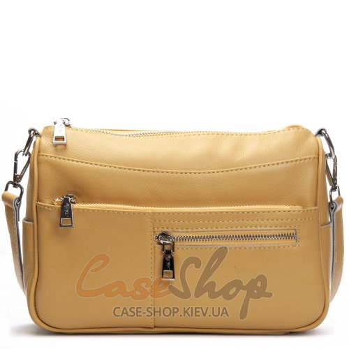Сумка кожаная 2041-9 yellow