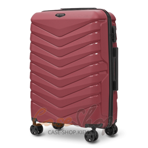 Чемодан средний 4 колеса PHX01/M 2.0 burgundy WINGS (Польша)