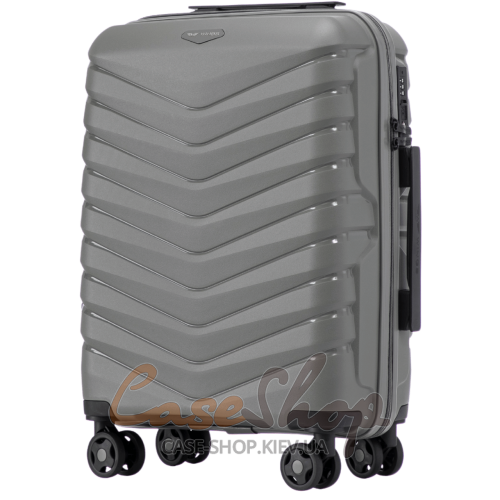 Чемодан малый 4 колеса PHX01/S New dark-grey WINGS (Польша)