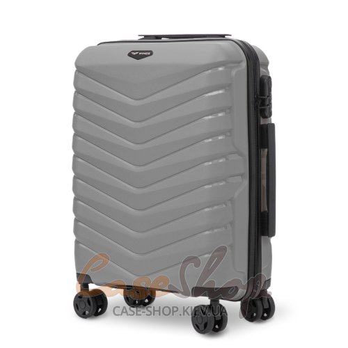 Чемодан малый 4 колеса PHX01/S 2.0 grey WINGS (Польша)