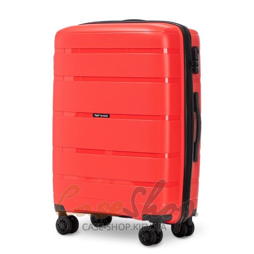 Валіза середня 4 колеса HWF01/M 2.0 red WINGS (Польща)