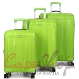 Комплект чемоданов 637 салатовый Airtex (Франция)