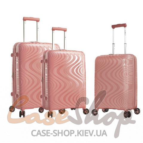 Комплект чемоданов 04303 розовое золото Snowball (Франция)