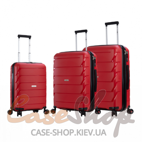 Комплект чемоданов 92803 красный Snowball (Франция)
