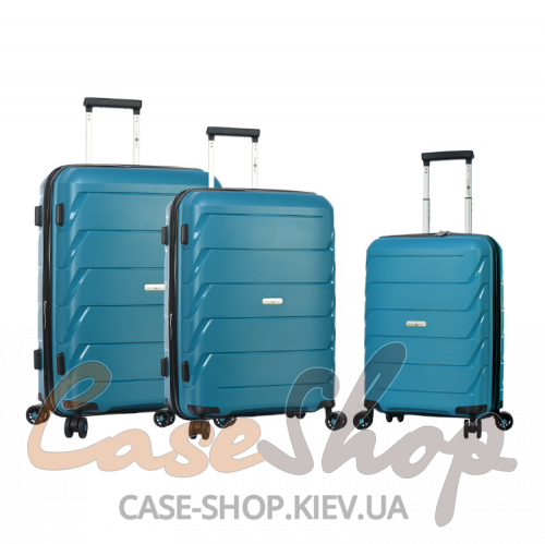 Комплект чемоданов 92803 бирюзовый Snowball (Франция)