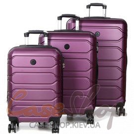 Комплект чемоданов Worldline 613 фиолетовый Airtex (Франция)