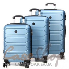 Комплект чемоданов Worldline 613  голубой(электрик) Airtex (Франция)