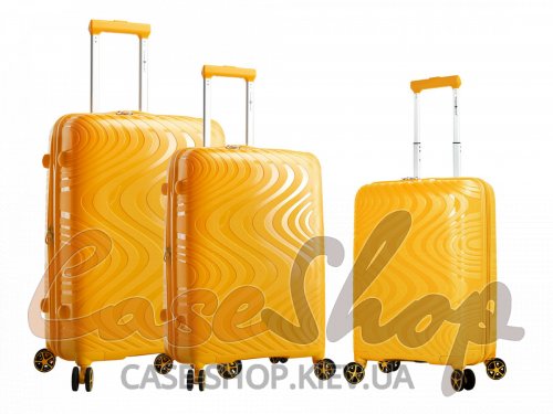 Комплект валіз 04303 жовті Snowball (Франція)