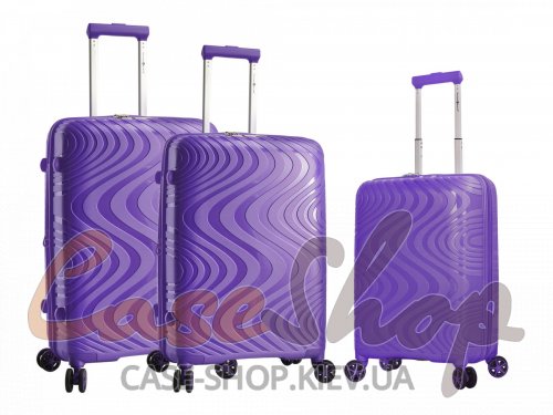 Комплект чемоданов 04303 фиолетовый Snowball (Франция)