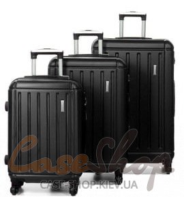 Комплект валіз Madisson 03203 чорний Snowball (Франція)