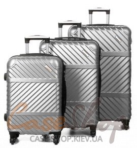Комплект валіз Madisson 01203 срібний Snowball (Франція)