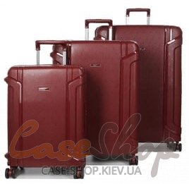Комплект чемоданов 645 бордовый Airtex (Франция)