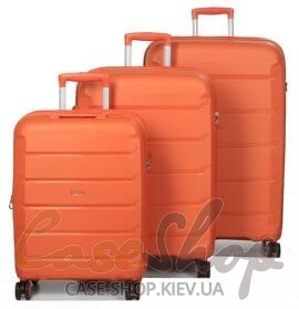Комплект чемоданов 646 оранжевый Airtex (Франция)