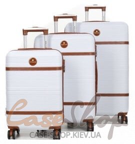 Комплект валіз Worldline 629 білий Airtex (Франція)