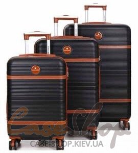 Комплект валіз Worldline 629 чорний Airtex (Франція)