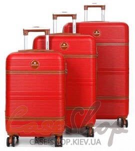 Комплект чемоданов Worldline 629 красный Airtex (Франция)